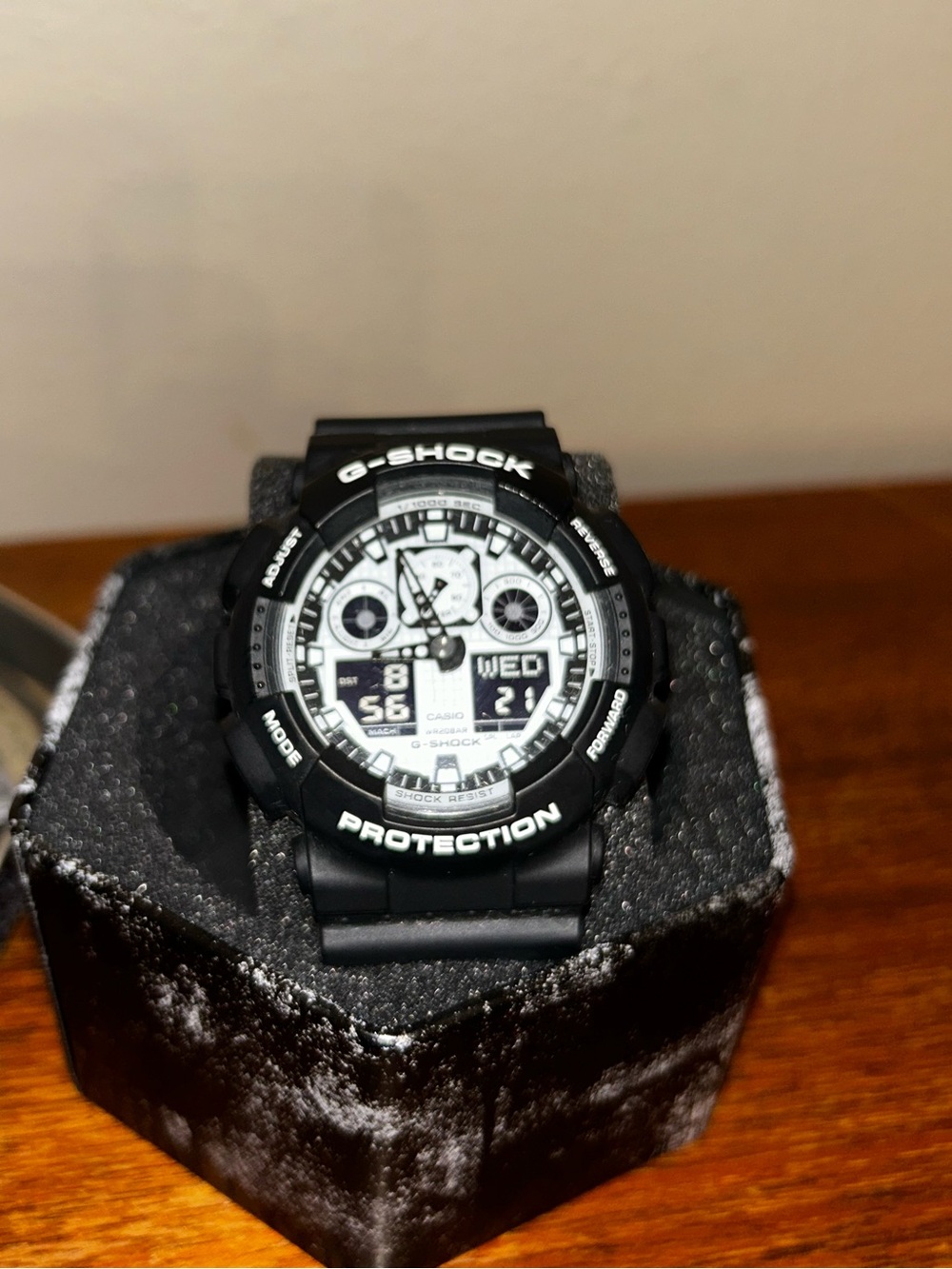 Casio G-Shock Black and White Digital-Analog Watch
